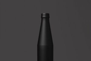 Black bottle template design