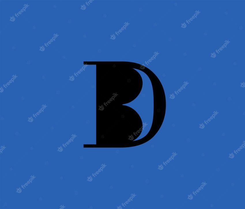 Branding identity corporate vector logo b d design