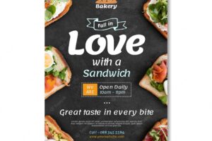 Bread and sandwich flyer