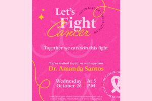 Breast cancer awareness invitation template