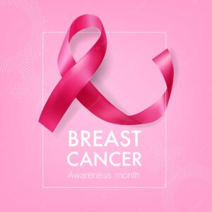Breast cancer awareness month banner