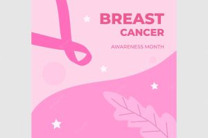 Breast cancer awareness month social media post templete