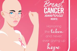 Breast cancer awareness social media template