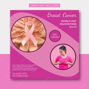 Breast cancer social media post