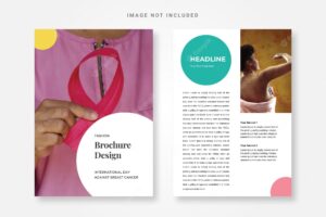 Brochure international day against breast cancer template