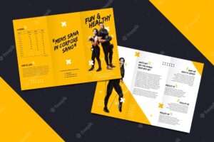 Brochure template for gym