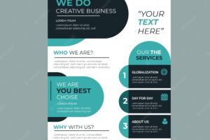 Business flyer abstract template