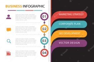 Business infographic with element presentation