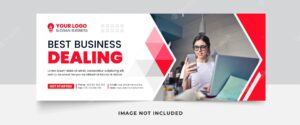 Business promotion and creative facebook cover template premium vector