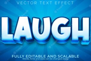 Cartoon text effect editable comic and funny text style
