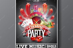 Casino party poster