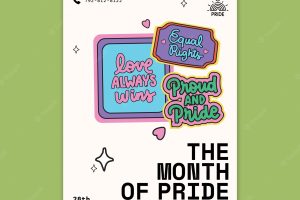 Celebrate pride month a5 flyer