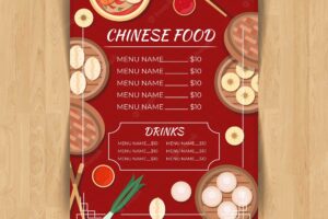 Chinese food flyer