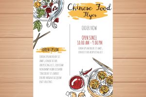 Chinese food flyer