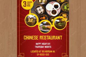 Chinese restaurant flyer