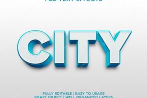 City text effect