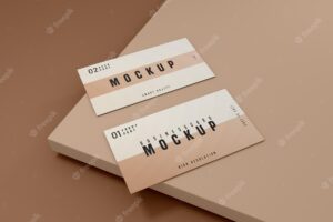 Clean business card psd mockup design