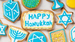 Close-up view of beautiful hanukkah concept
