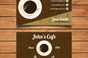 Coffee business card template