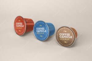 Coffee capsule mockup