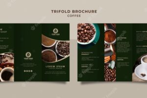 Coffee trifold brochure