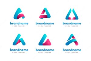 Collection of different a logos