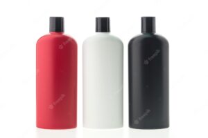 Collection of three shampoo container