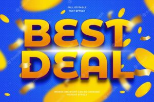 Colorful gradient big sale banner background with editable text effect