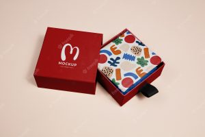 Colorful wrapping tissue paper mock-up