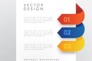 Coloured infographic template