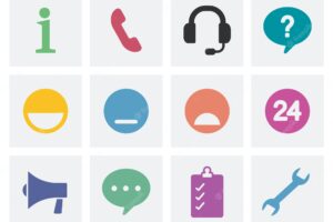 Communication concept icons illustration