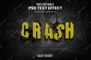 Crash text effect