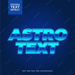 Creative astro text effect