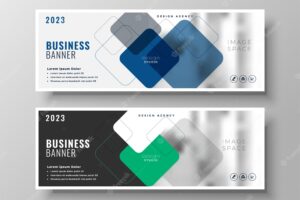 Creative corporate business banners design