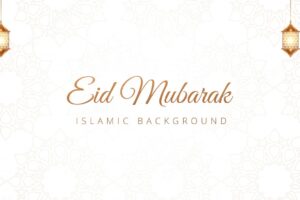 Creative eid mubarak islamic banner design