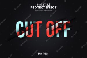 Cut offtext effect