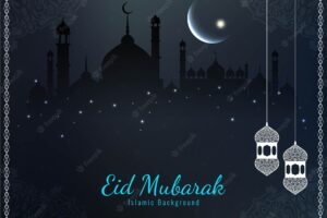 Dark beautiful eid mubarak religious
