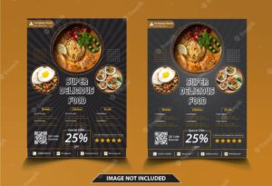 Delivery design food flyer template fresh store shopping fresh food home delivery webdesign template