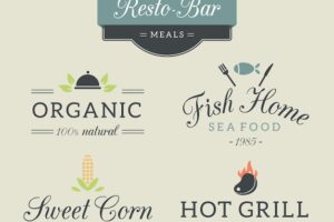 Diferent restaurant logo templates