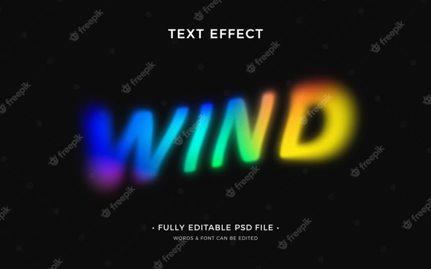 Diffuser text effect