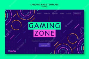 Dynamic gaming landing page
