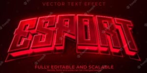 Editable text effect esport 3d gamer and stream font style