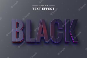 Editable text effect mockup vector graphic style