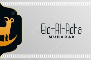 Eid al adha festival wishes banner