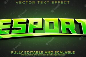 Esport text effect, editable game and offline text style