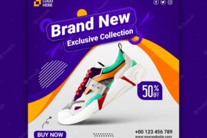 Exclusive collection fashion sale instagram post template