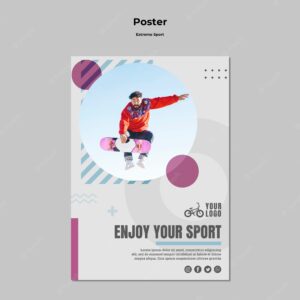 Extreme sport poster theme