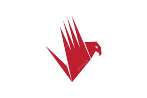 Falcon eagle bird logo template