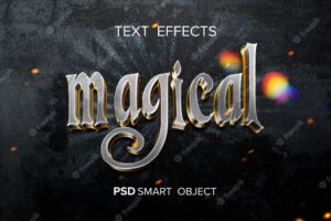 Fantasy movie text effect