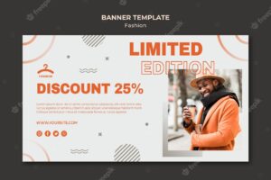 Fashion limited offer banner template